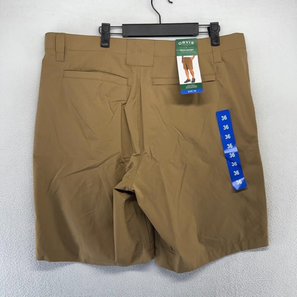 Orvis Shorts Men's 36 Brown Tech 4 way Stretch Performance Outdoor Hiking NEW